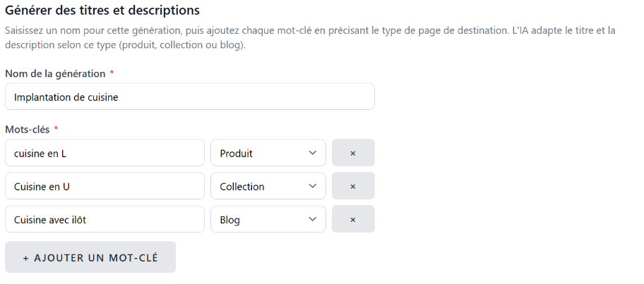 Fonctionnalité AI Pin Writer